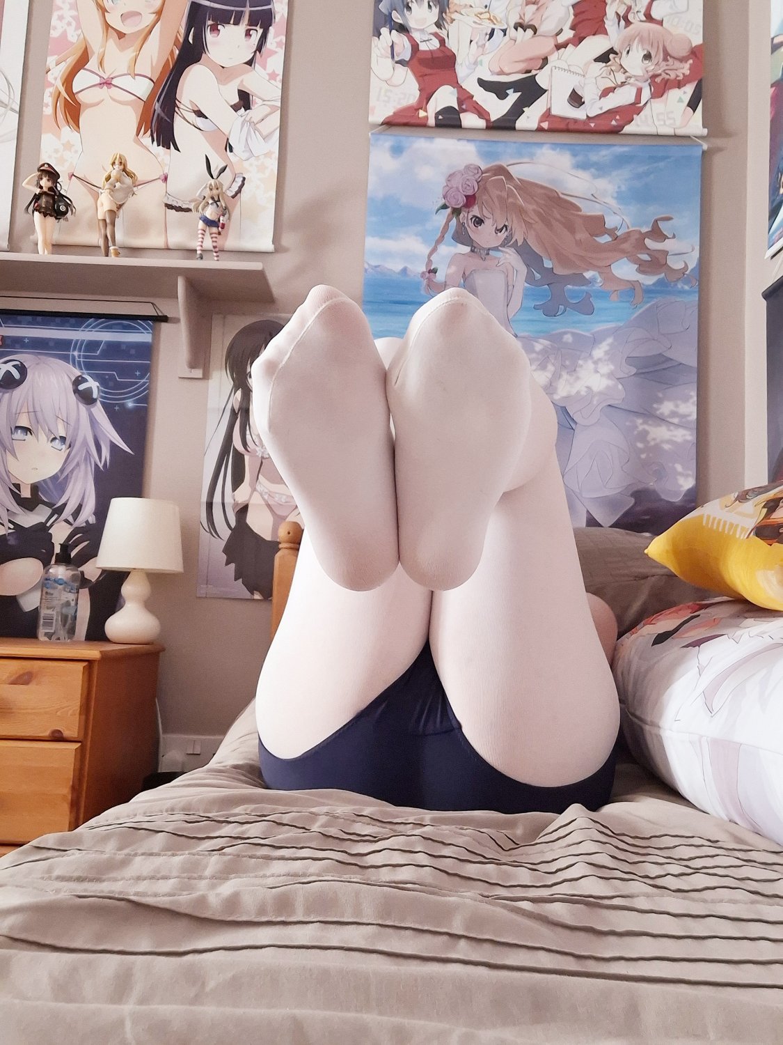 Femboy in tight blue swimsuit~ #ZZLDBHEM